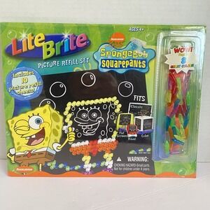 Lite Brite Nickelodeon Picture Refill Set Hasbro 2003 New Sealed